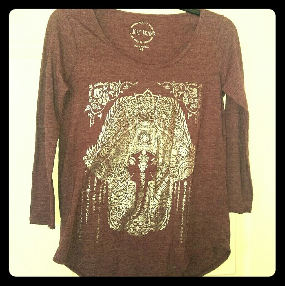 Elephant 3/4 long sleeve tee